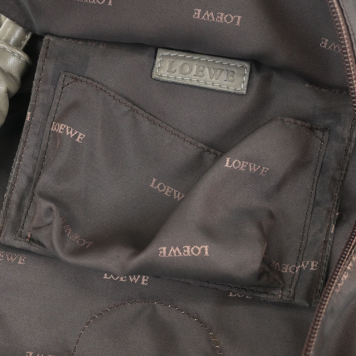 Loewe Gray Lambskin Nappa Aire Tote Bag - Image 9