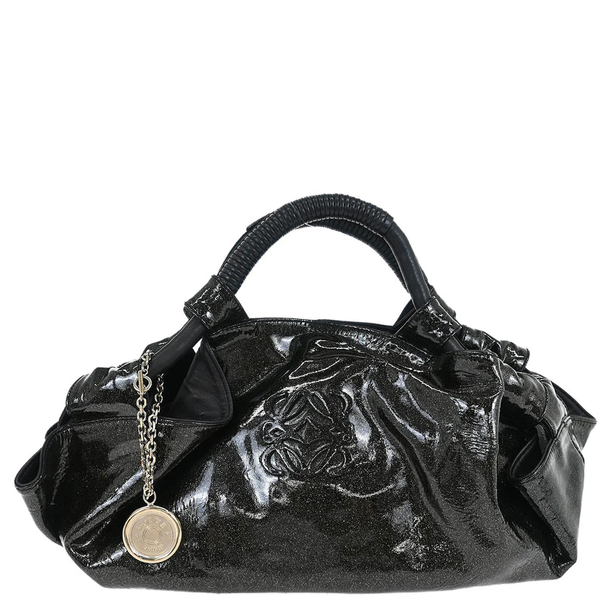 Loewe Black PVC Nappa Aire Tote Handbag