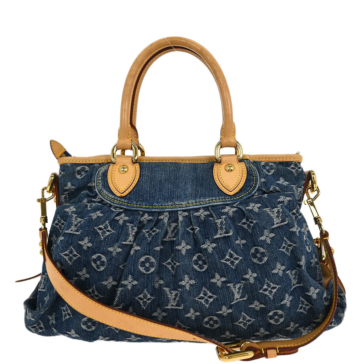 Louis Vuitton Monogram Denim Neo Cabby MM 2way Tote Handbag M95349 - Image 2