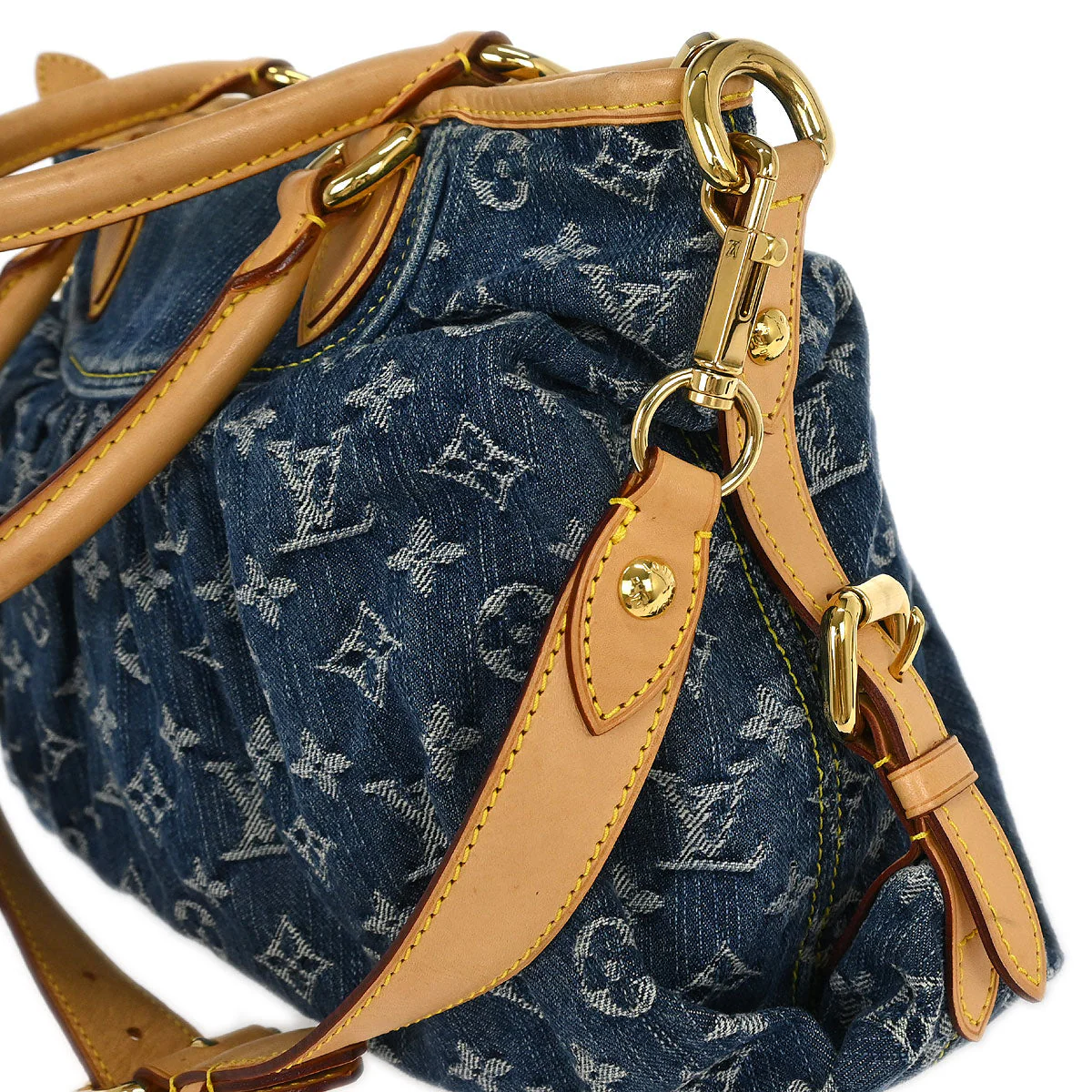 Louis Vuitton Monogram Denim Neo Cabby MM 2way Tote Handbag M95349 - Image 4