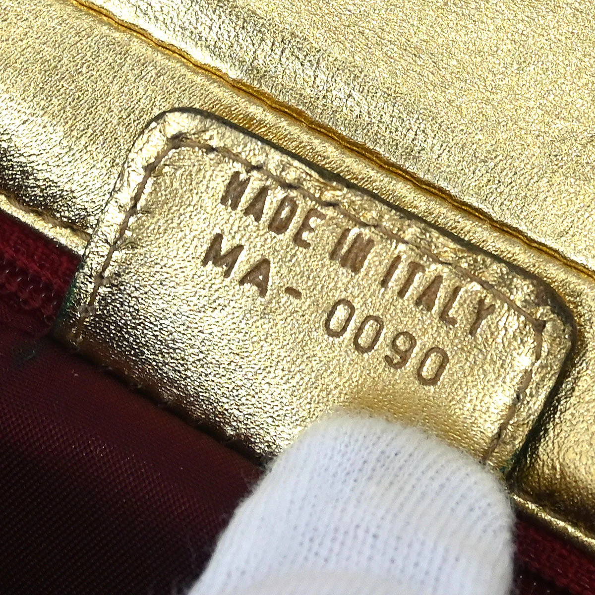 Christian Dior * Gold Ostrich Malice Handbag - Image 10