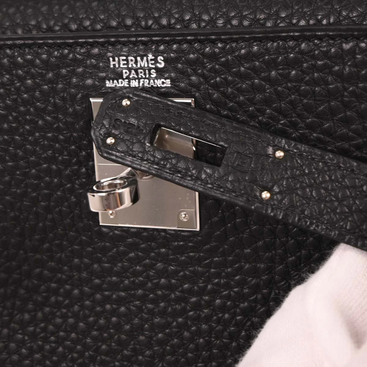 Hermes Black Togo Kelly 32 Retourne 2way Shoulder Handbag - Image 10