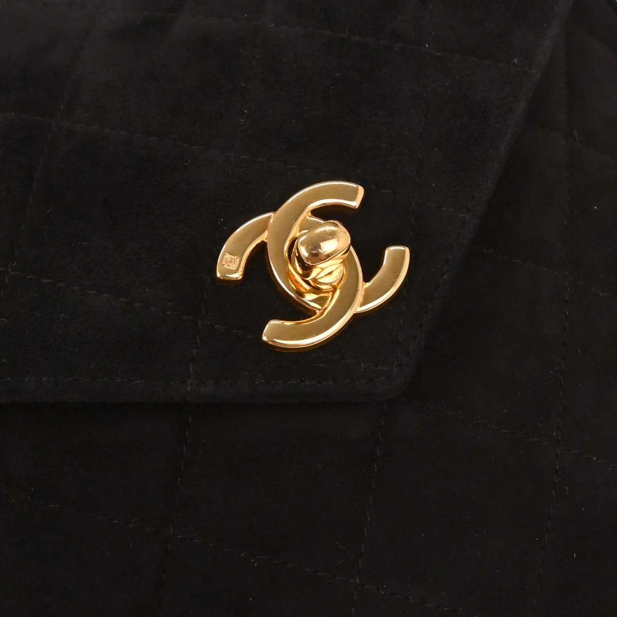 Chanel Black Suede Handbag - Image 5