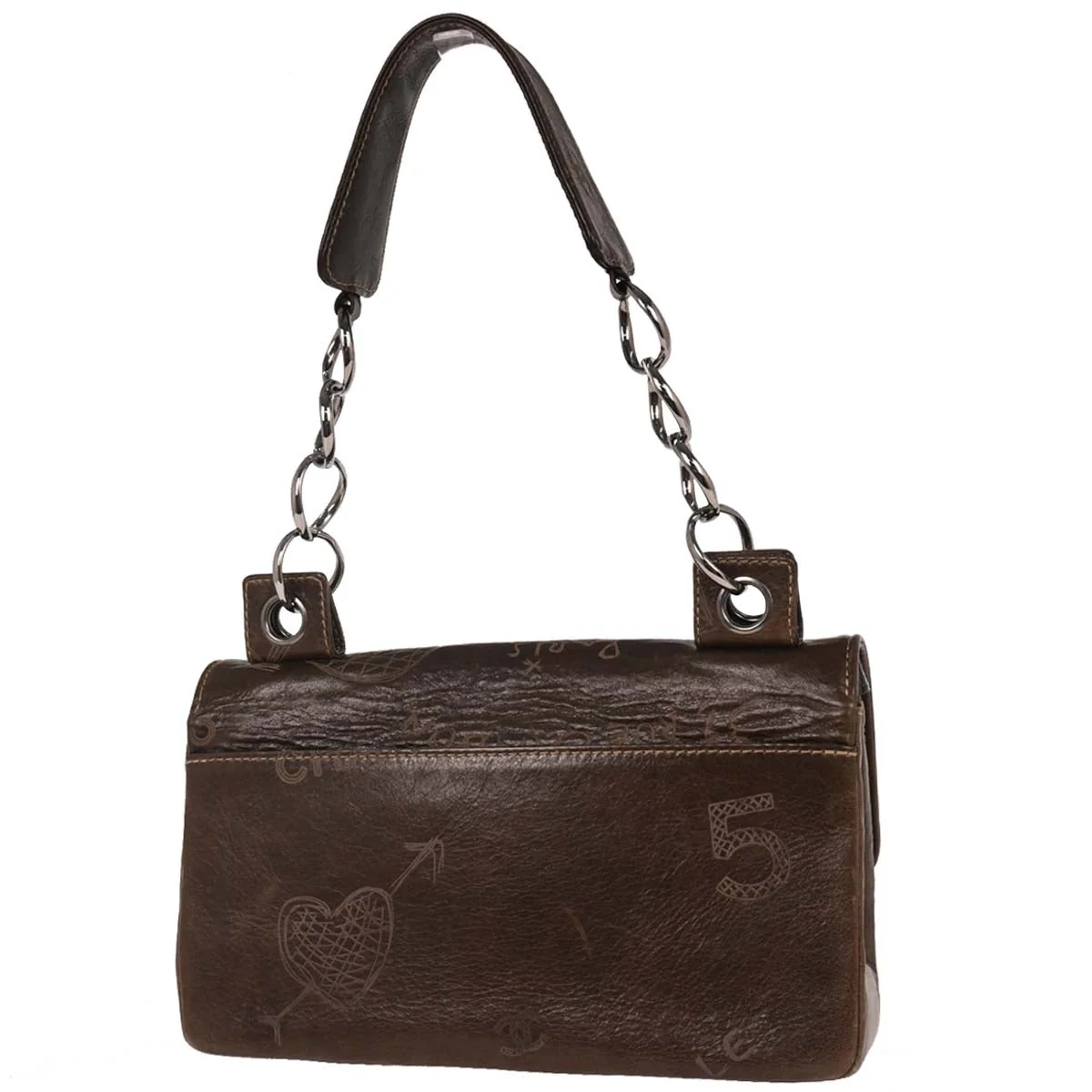 Chanel 2003-2004 Brown Calfskin Handbag - Image 2