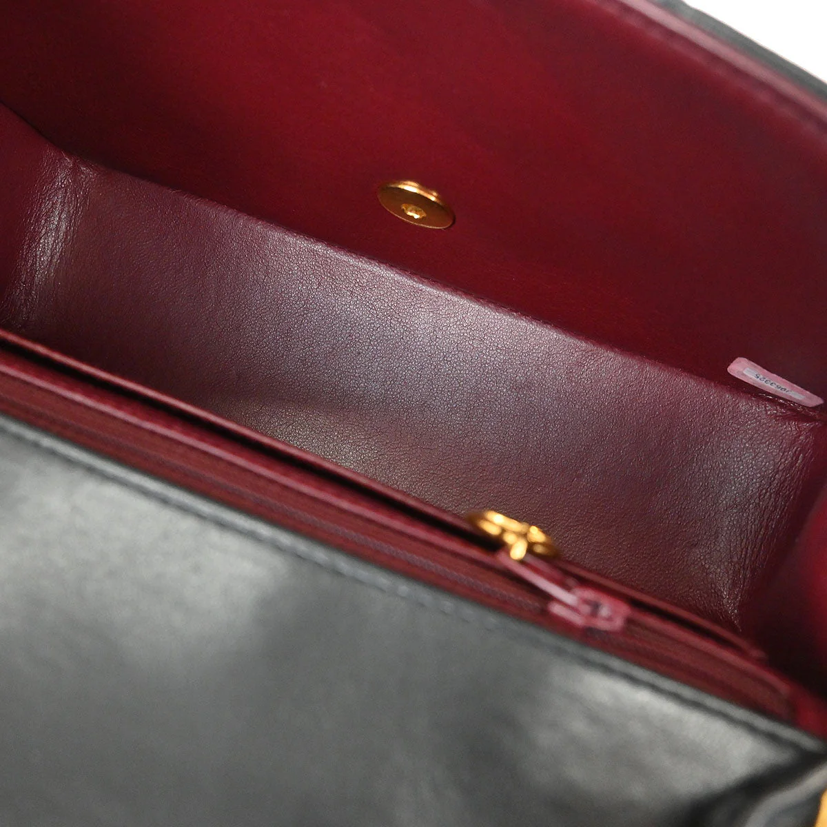 Chanel 1994-1996 Black Lambskin Small Diana Shoulder Bag - Image 7