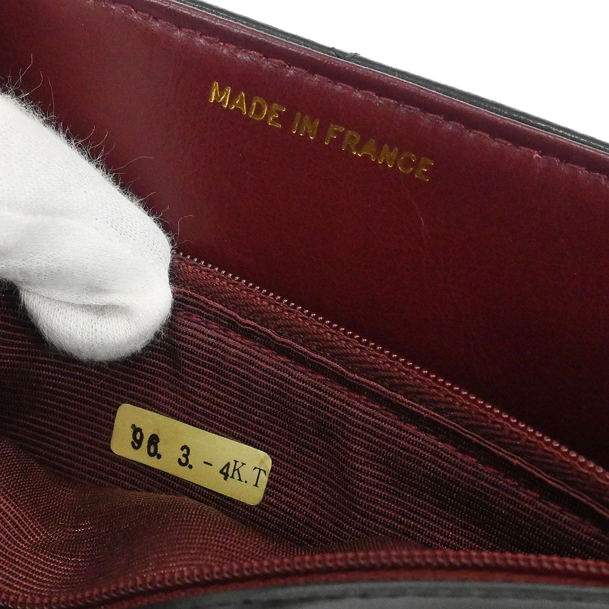 Chanel 1994-1996 Black Lambskin Small Diana Shoulder Bag - Image 9