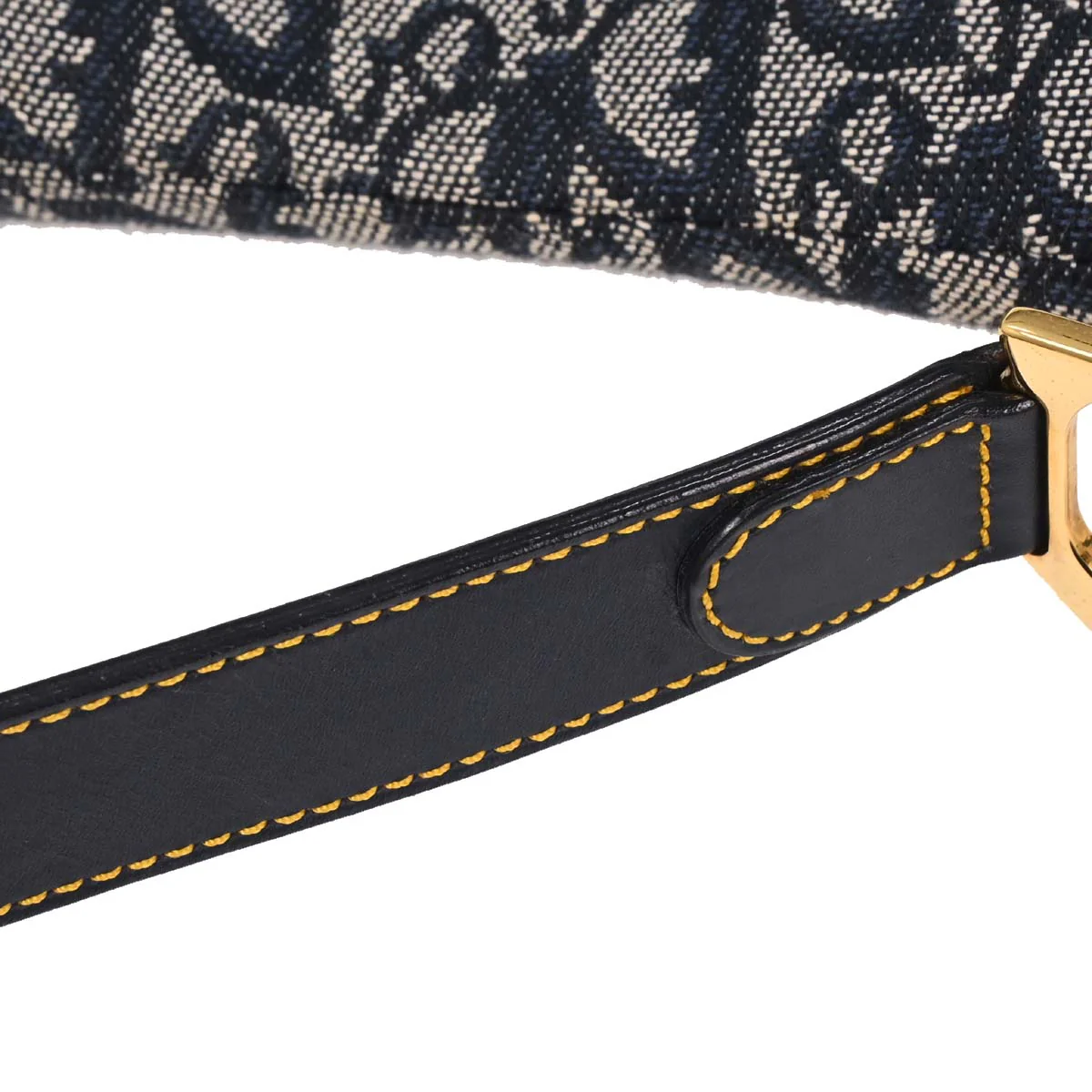 Christian Dior Navy Trotter Double Saddle Handbag - Image 4