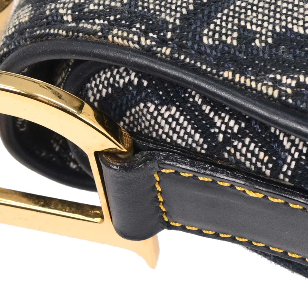Christian Dior Navy Trotter Double Saddle Handbag - Image 6