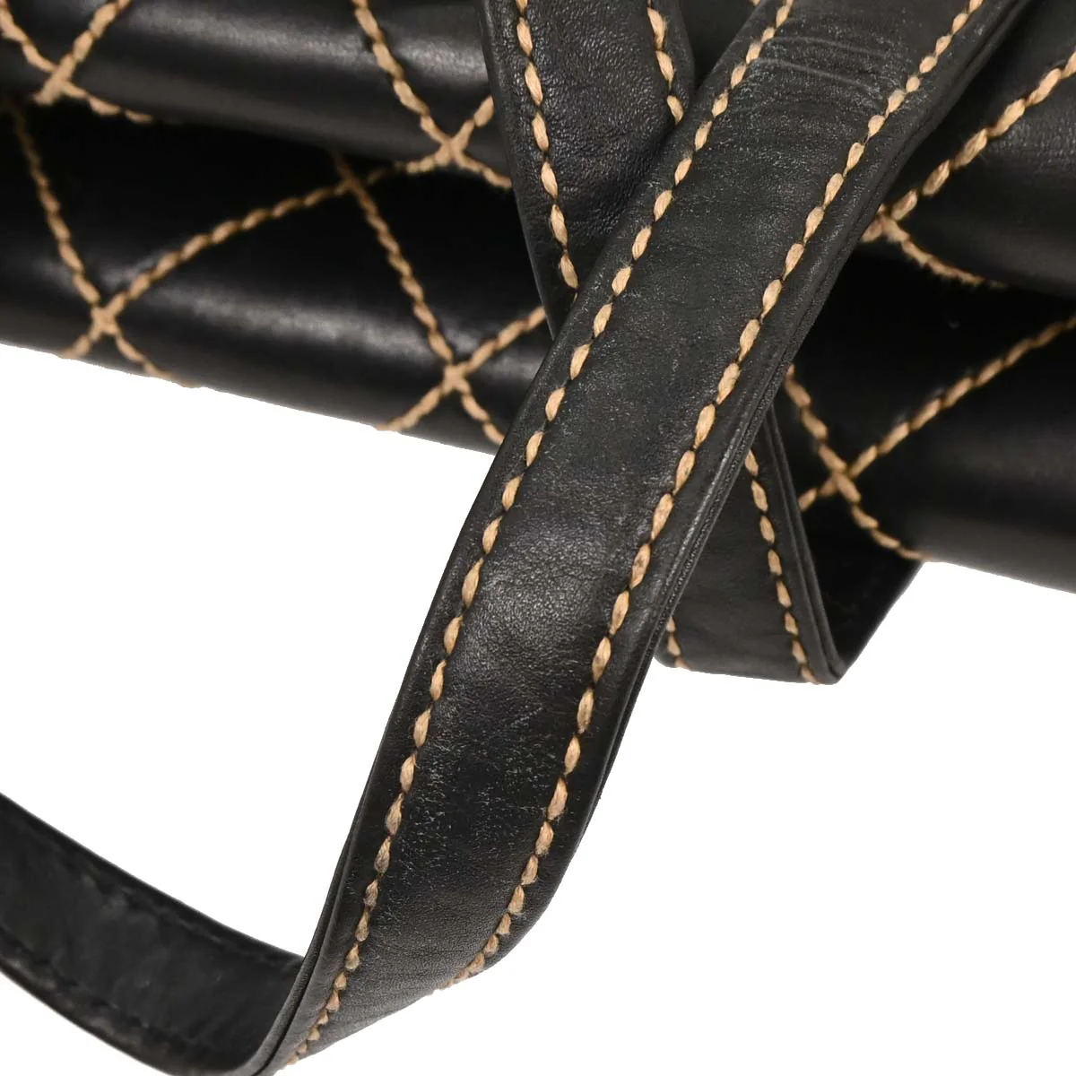 Chanel Black Calfskin Wild Stitch Handbag - Image 3