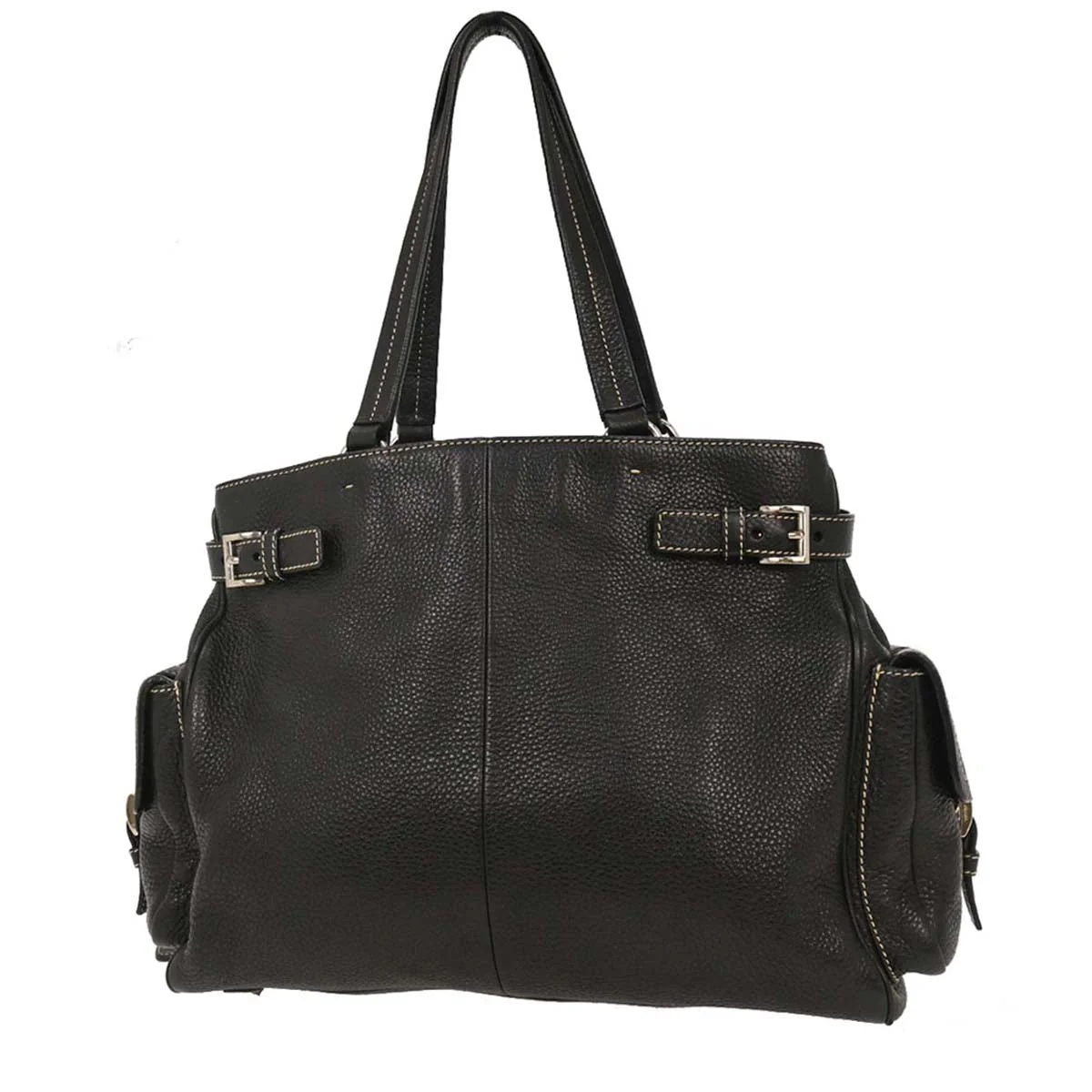 Prada Black Leather Handbag - Image 2