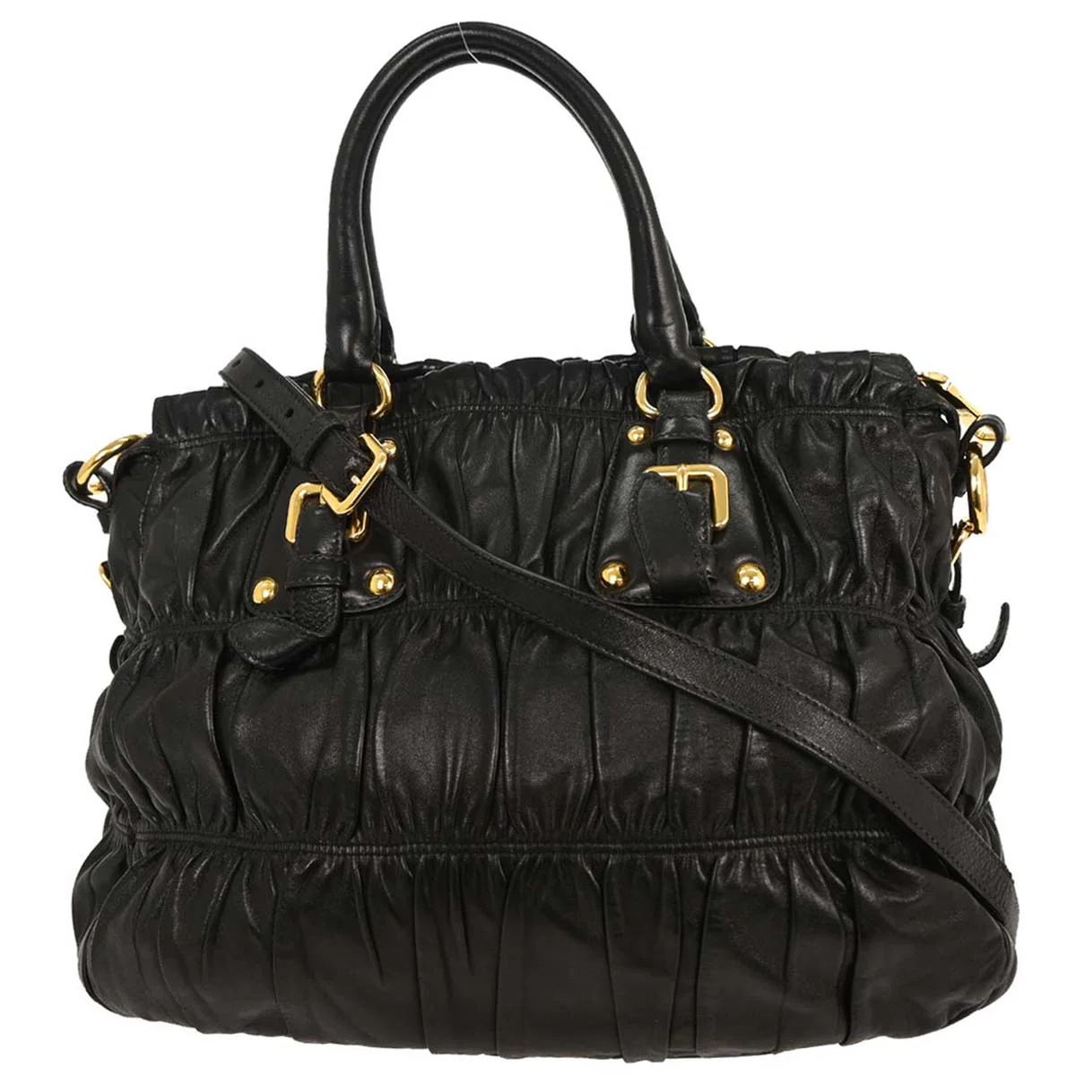 Prada Black 2way Shoulder Tote Bag - Image 2