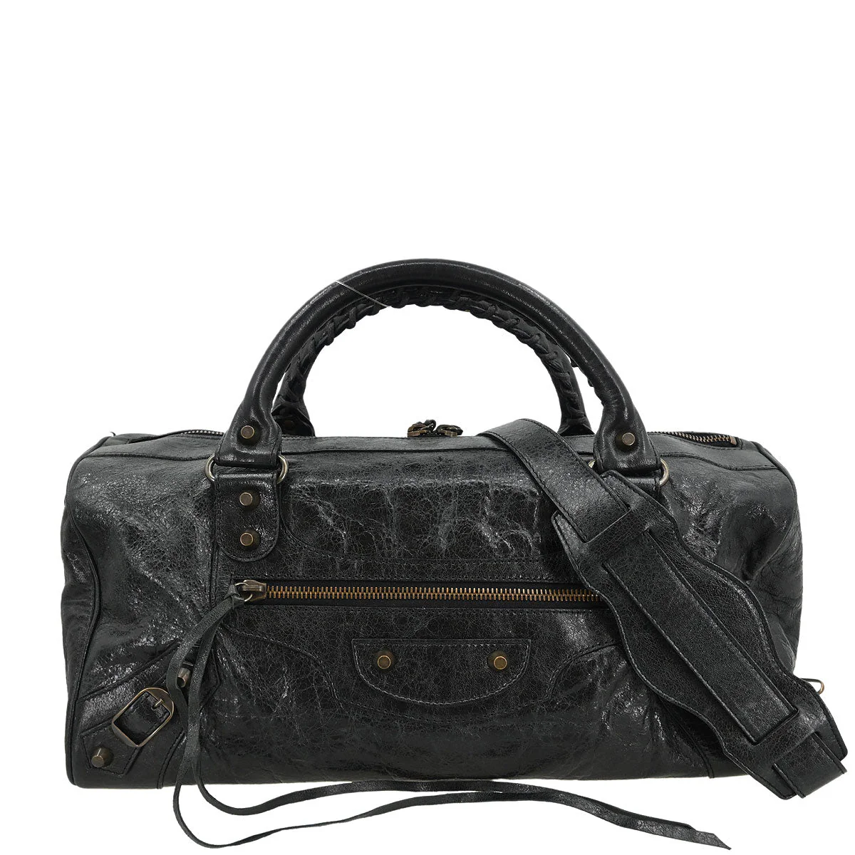 Balenciaga Dark Green Leather Twiggy 2way Shoulder Handbag