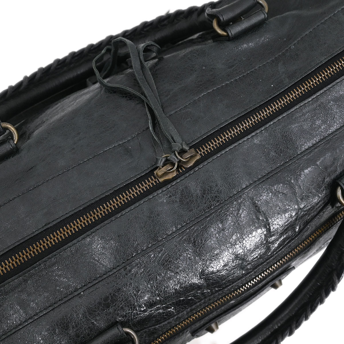 Balenciaga Dark Green Leather Twiggy 2way Shoulder Handbag - Image 6