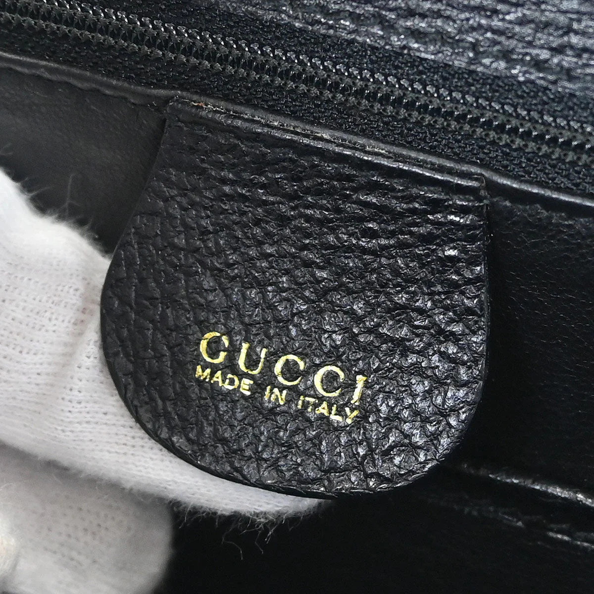Gucci Black Pigskin Bamboo 2way Shoulder Handbag - Image 9