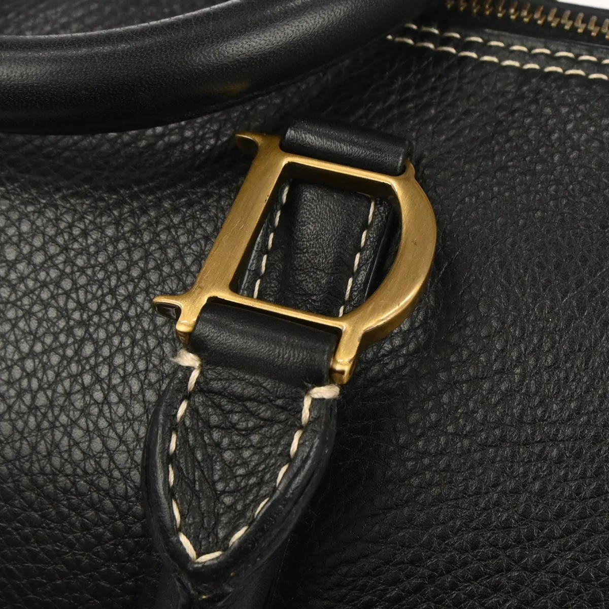 Christian Dior Black Leather Handbag - Image 5