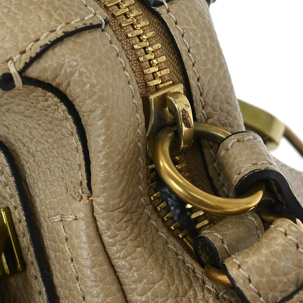 Chloe Beige Paraty 2way Shoulder Handbag - Image 6