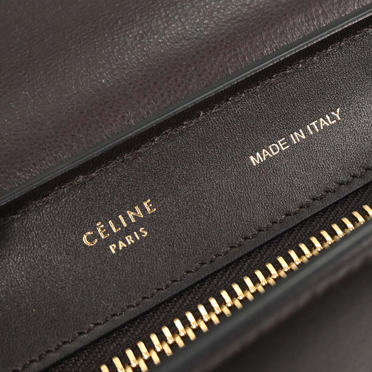 Celine Black Red Brown Leather Trapeze 2way Shoulder Handbag - Image 8