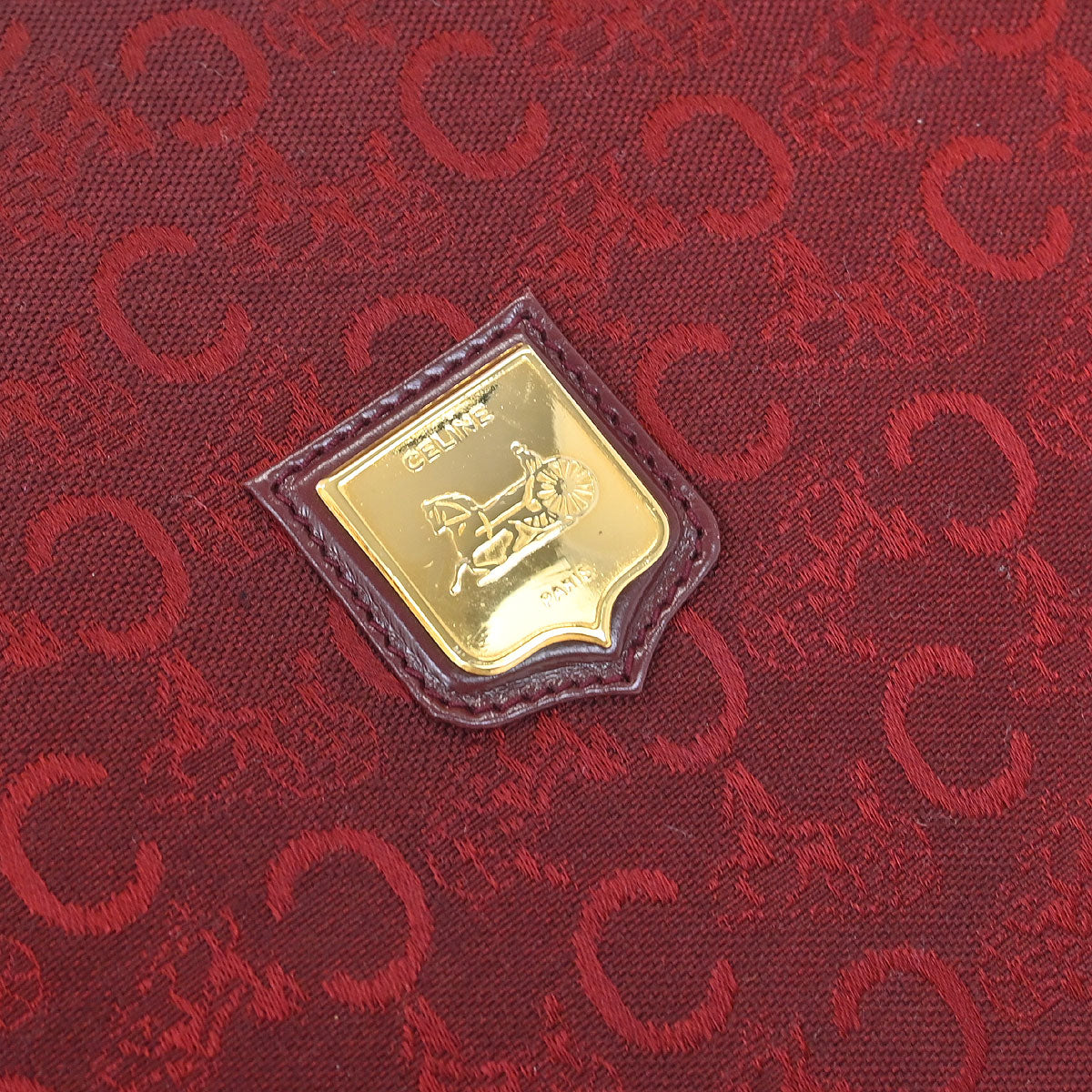 Celine Bordeaux C Macadam Shoulder Bag - Image 4