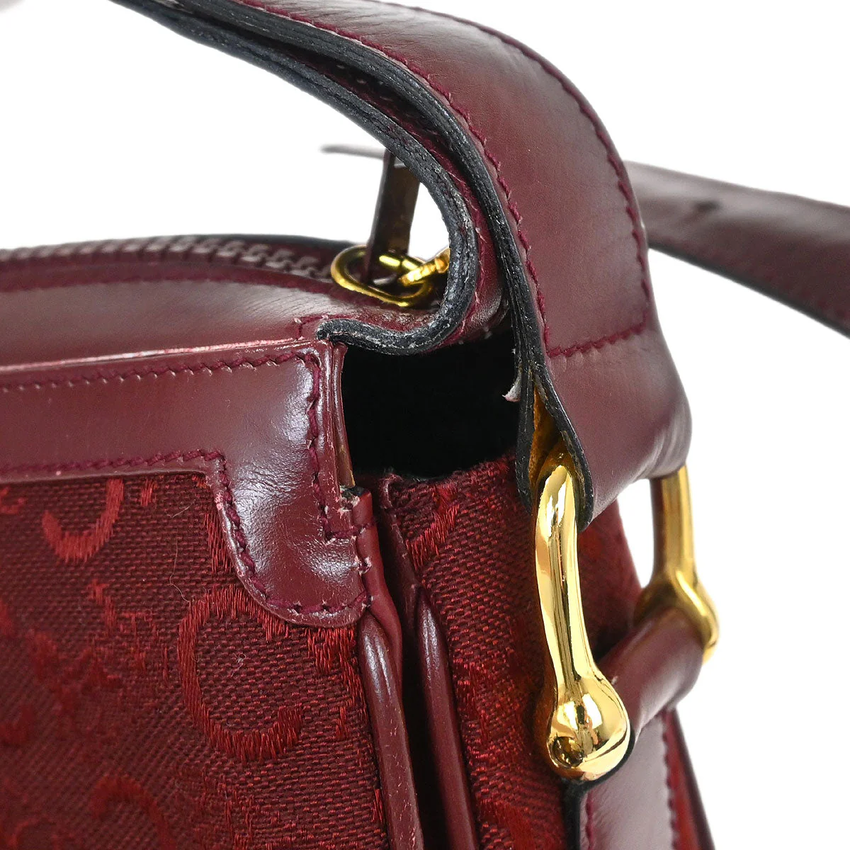 Celine Bordeaux C Macadam Shoulder Bag - Image 5