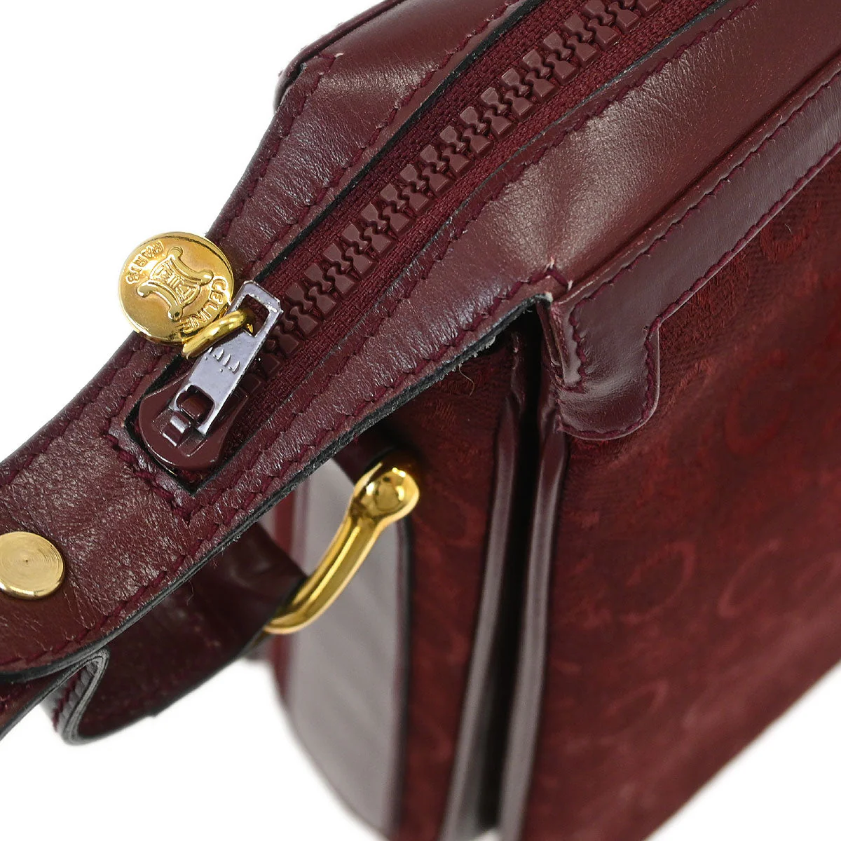 Celine Bordeaux C Macadam Shoulder Bag - Image 7