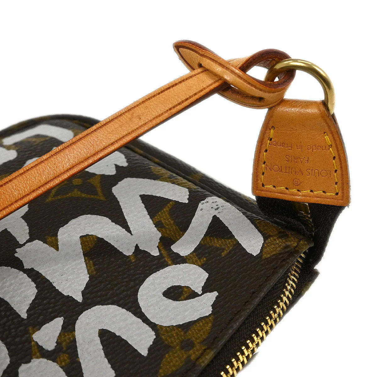 Louis Vuitton White Graffiti Pochette Accessoires Handbag M92192 - Image 4