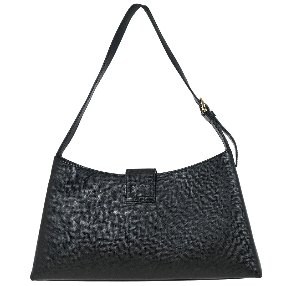 Salvatore Ferragamo Black Gancini Shoulder Bag - Image 2