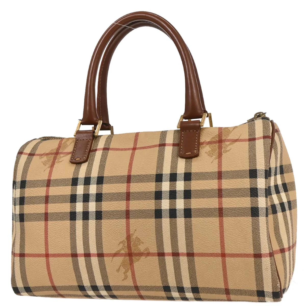 Burberry Beige PVC House Check Handbag - Image 2