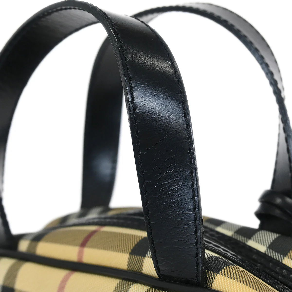 Burberry Beige Black Burberry Check Handbag - Image 7