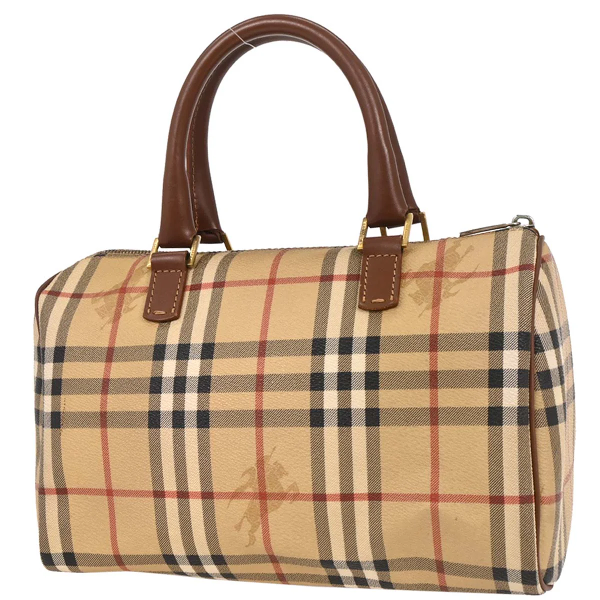 Burberry Beige House Check Duffle Handbag - Image 2