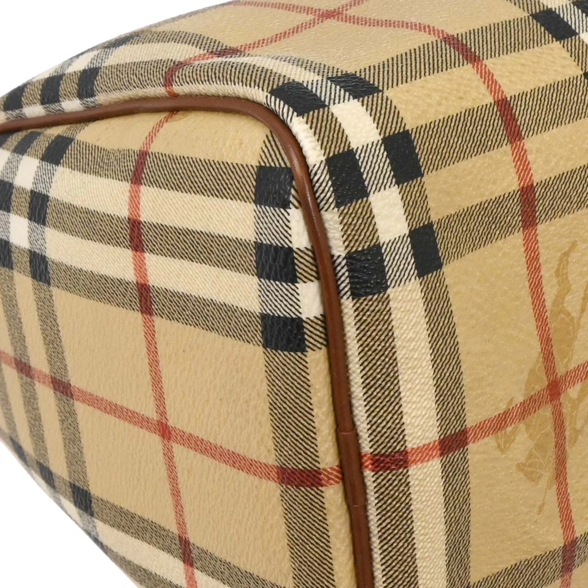 Burberry Beige House Check Duffle Handbag - Image 6