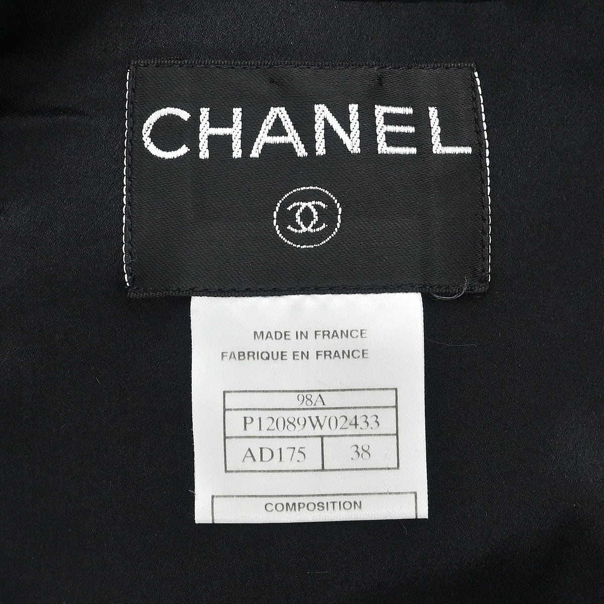 Chanel Double Breasted Coat Black #38 - Image 8