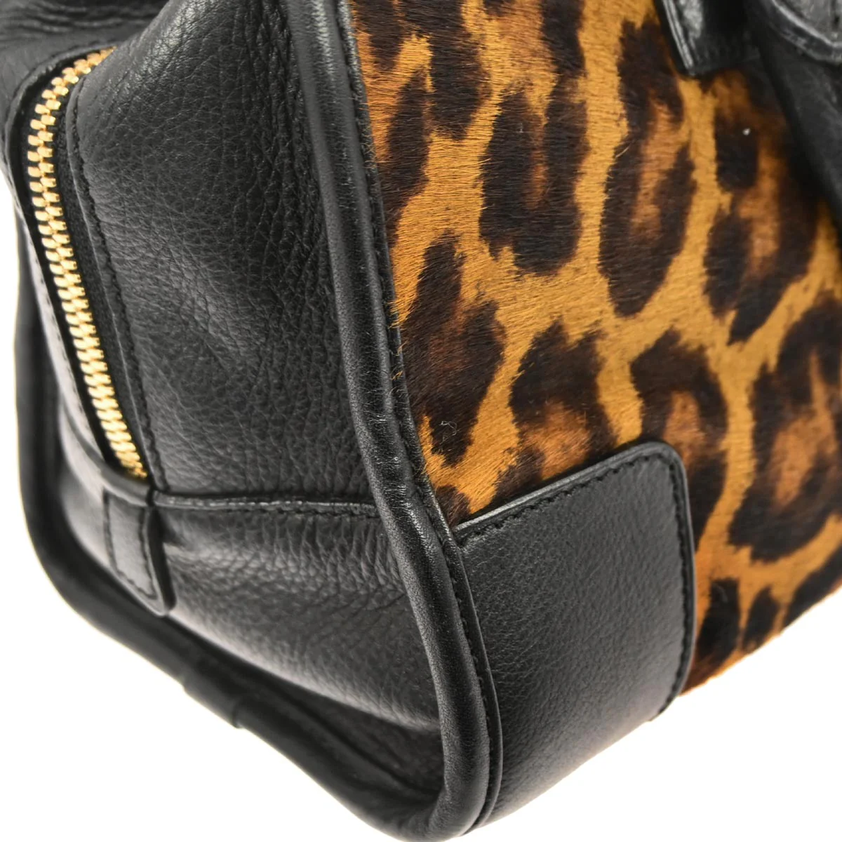 Loewe * Brown Pony Hair Amazona 28 Handbag - Image 4