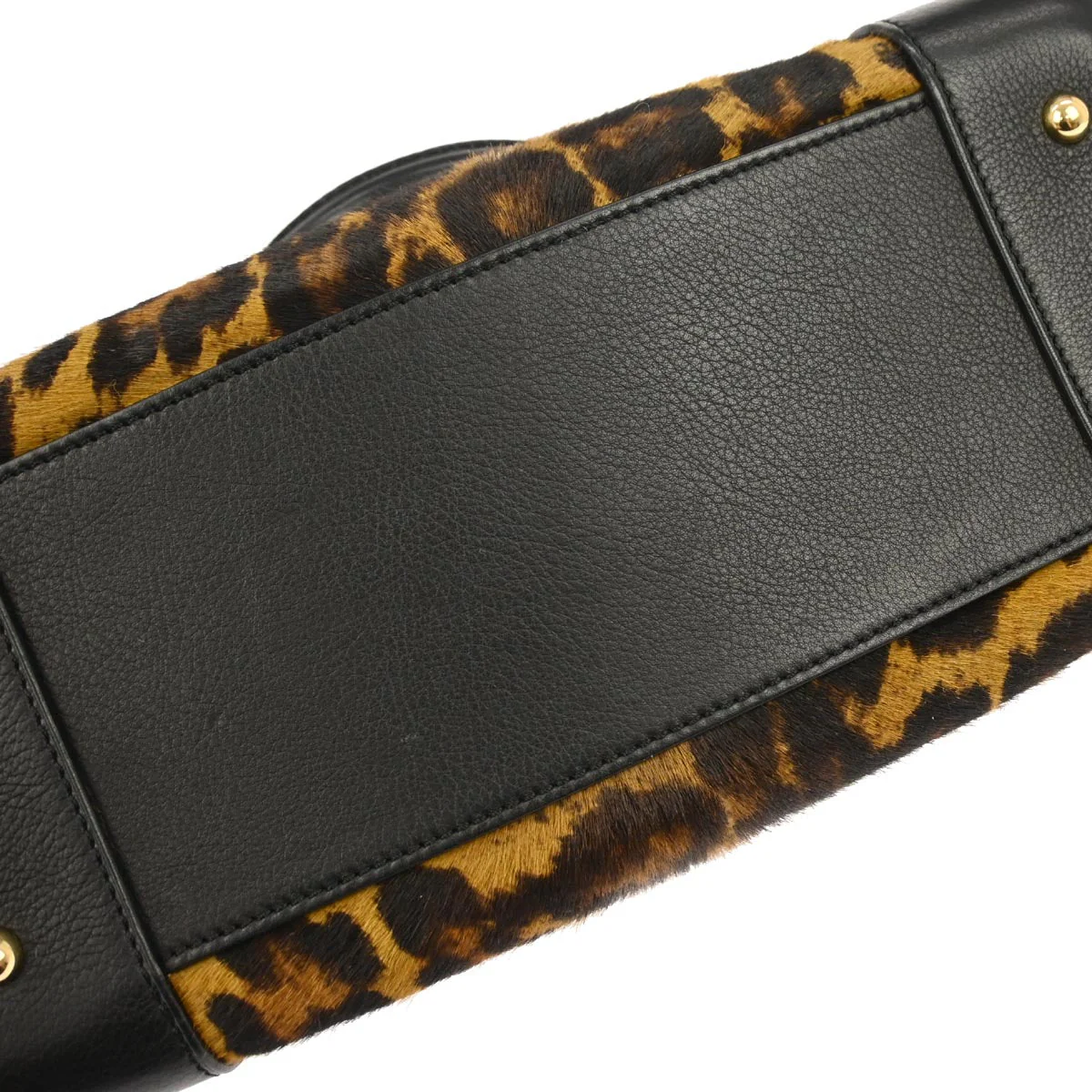 Loewe * Brown Pony Hair Amazona 28 Handbag - Image 6