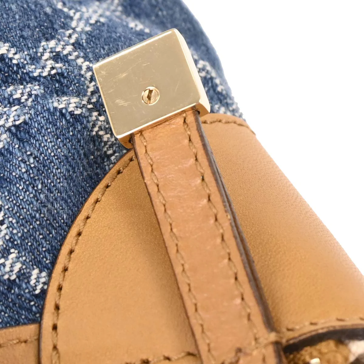 Gucci Blue Denim GG Handbag - Image 3