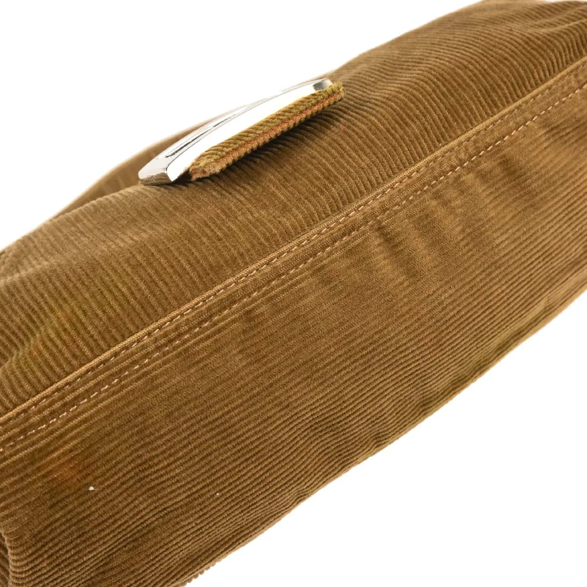 Fendi Brown Corduroy Handbag - Image 3