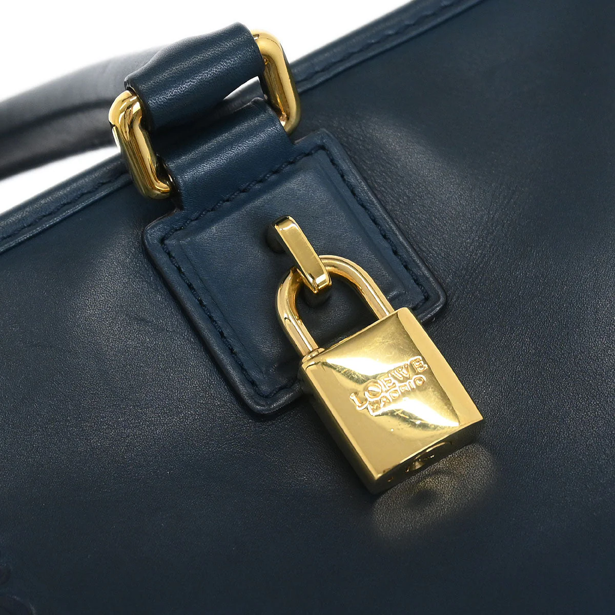 Loewe Dark Blue Amazona 36 Handbag - Image 4