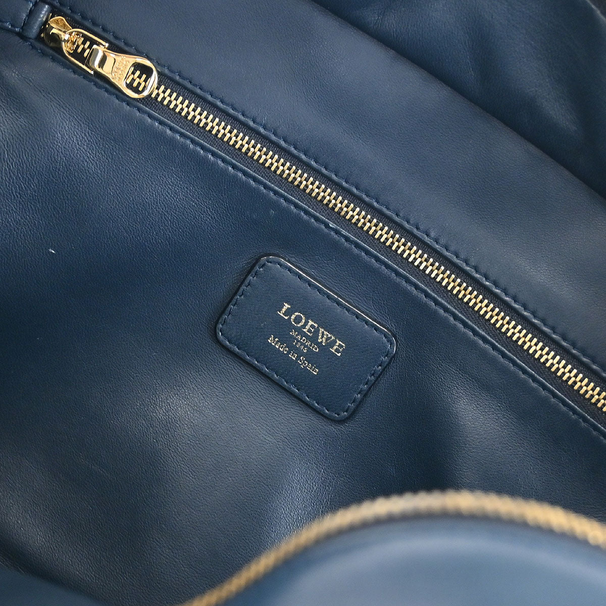 Loewe Dark Blue Amazona 36 Handbag - Image 9
