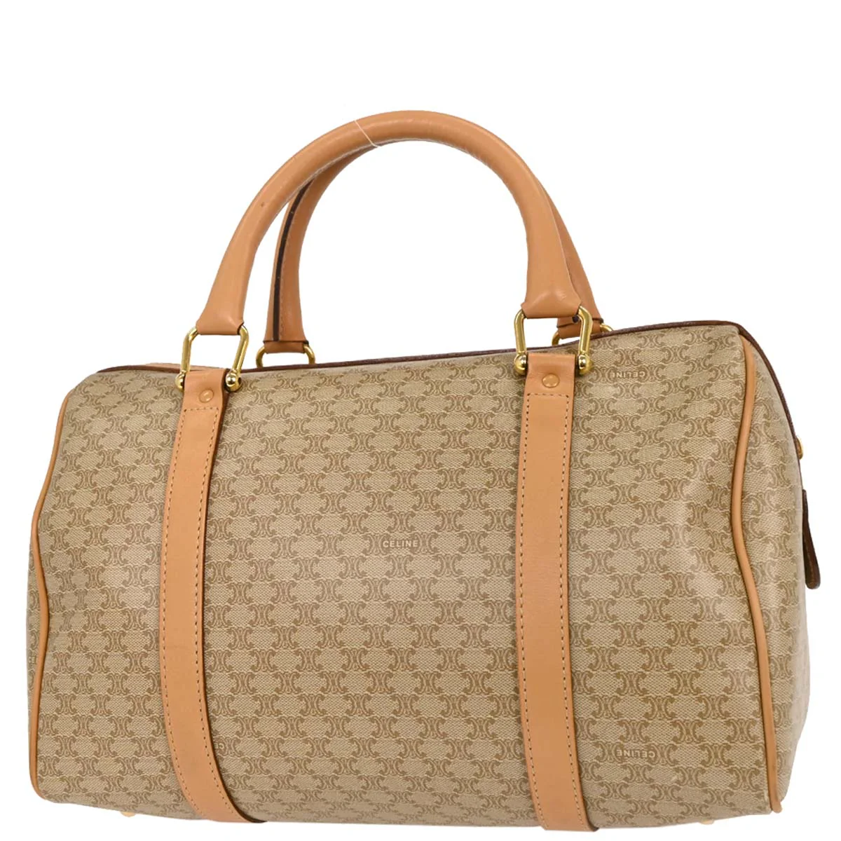 Celine Beige Macadam Duffle Handbag - Image 2