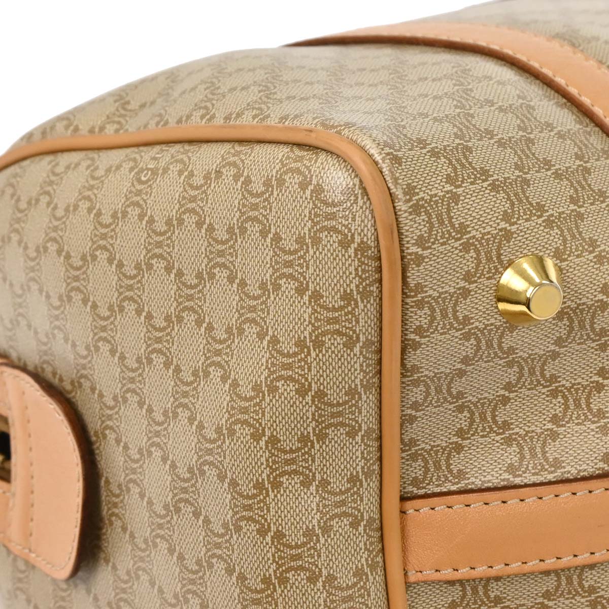 Celine Beige Macadam Duffle Handbag - Image 5