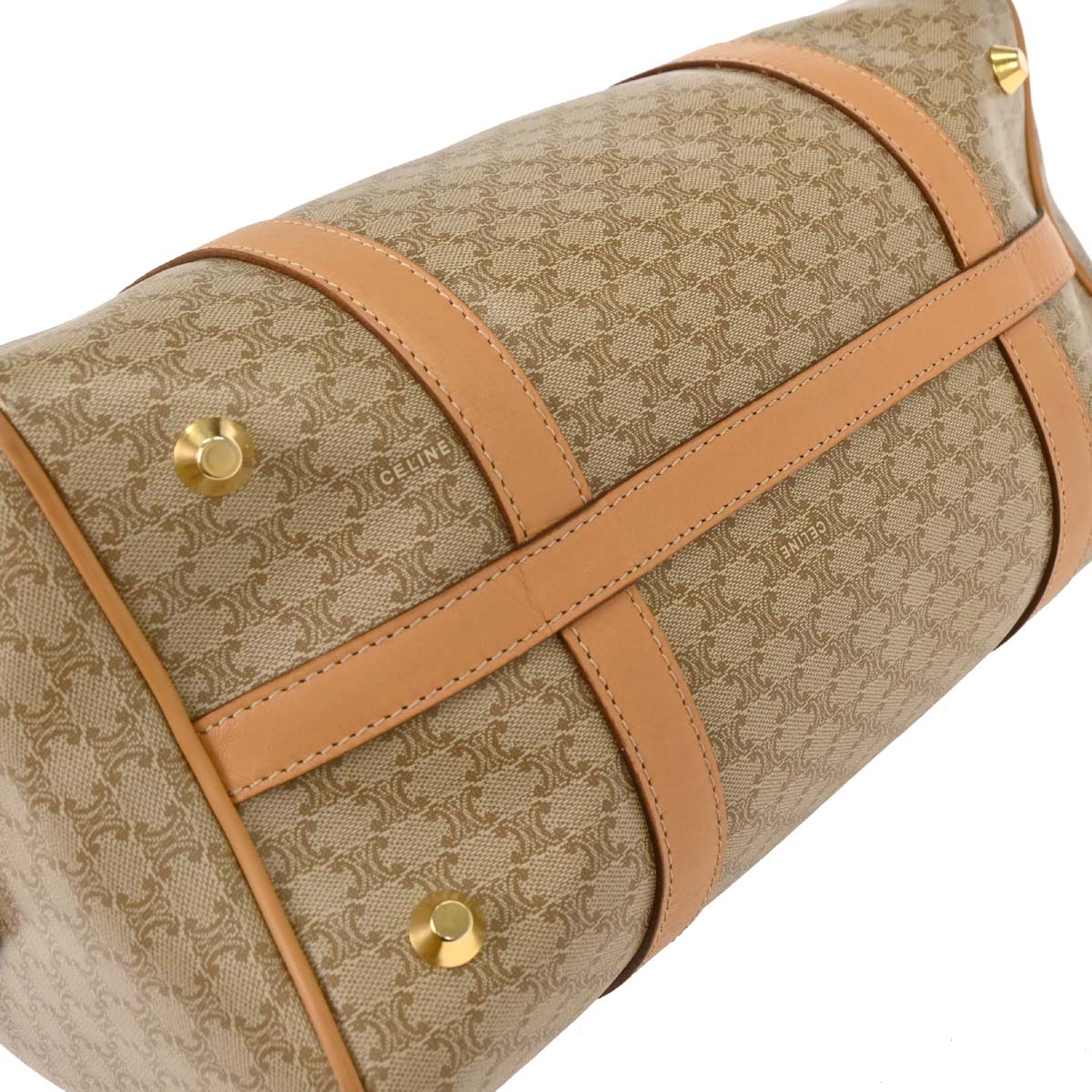 Celine Beige Macadam Duffle Handbag - Image 6