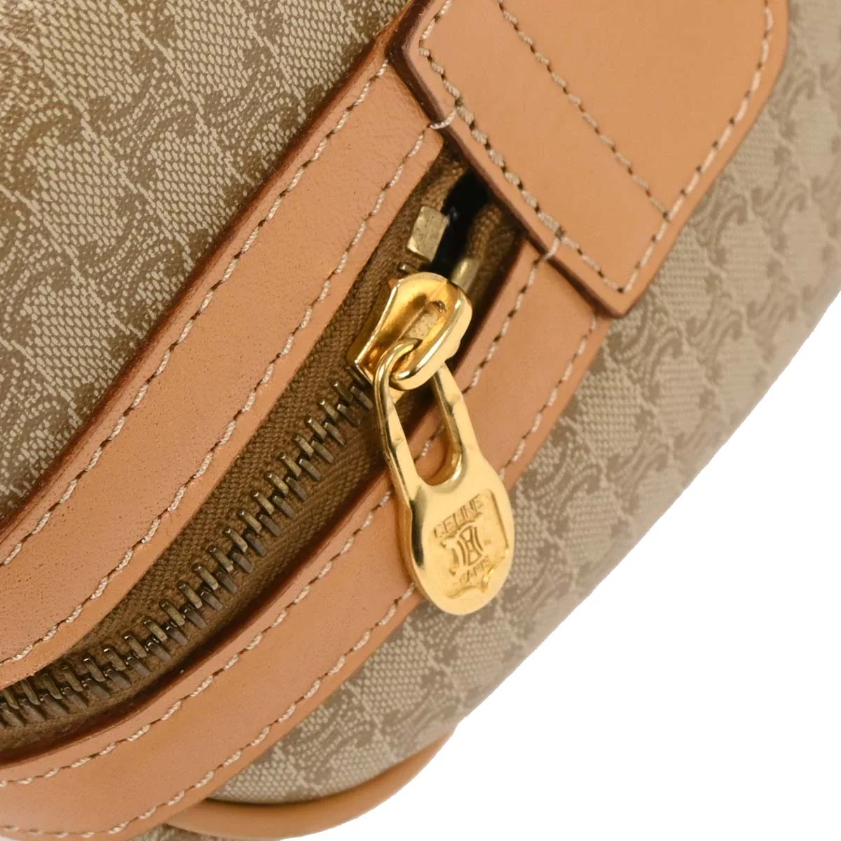 Celine Beige Macadam Duffle Handbag - Image 7