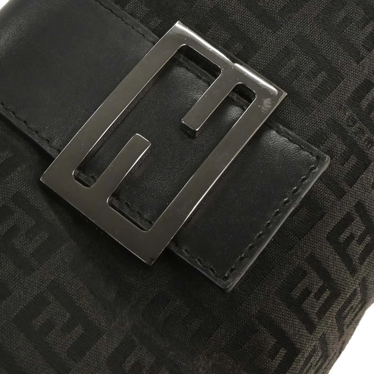 Fendi Black Zucchino Tote Bag - Image 6