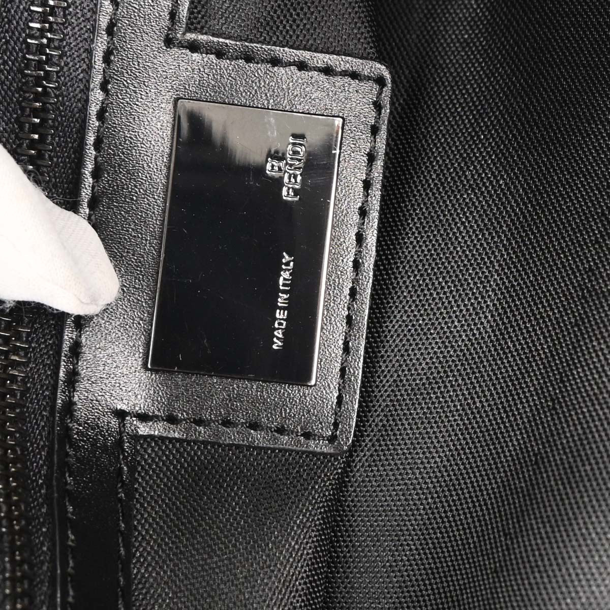Fendi Black Zucchino Tote Bag - Image 9