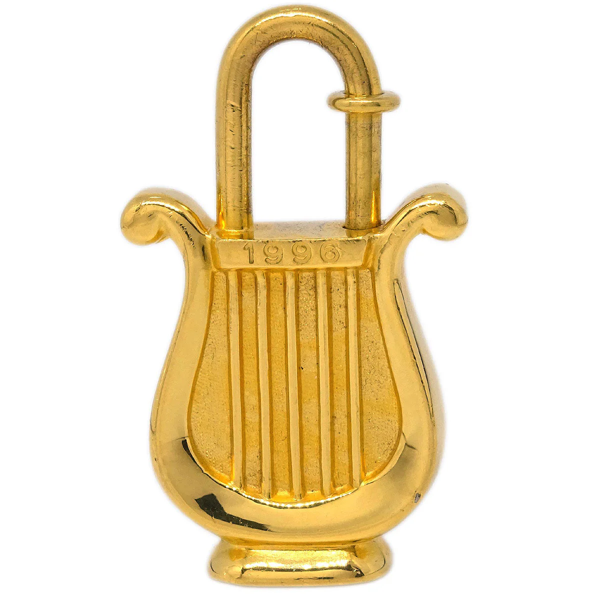 Hermes Harp 1996 Cadena Padlock Gold Small Good - Image 2