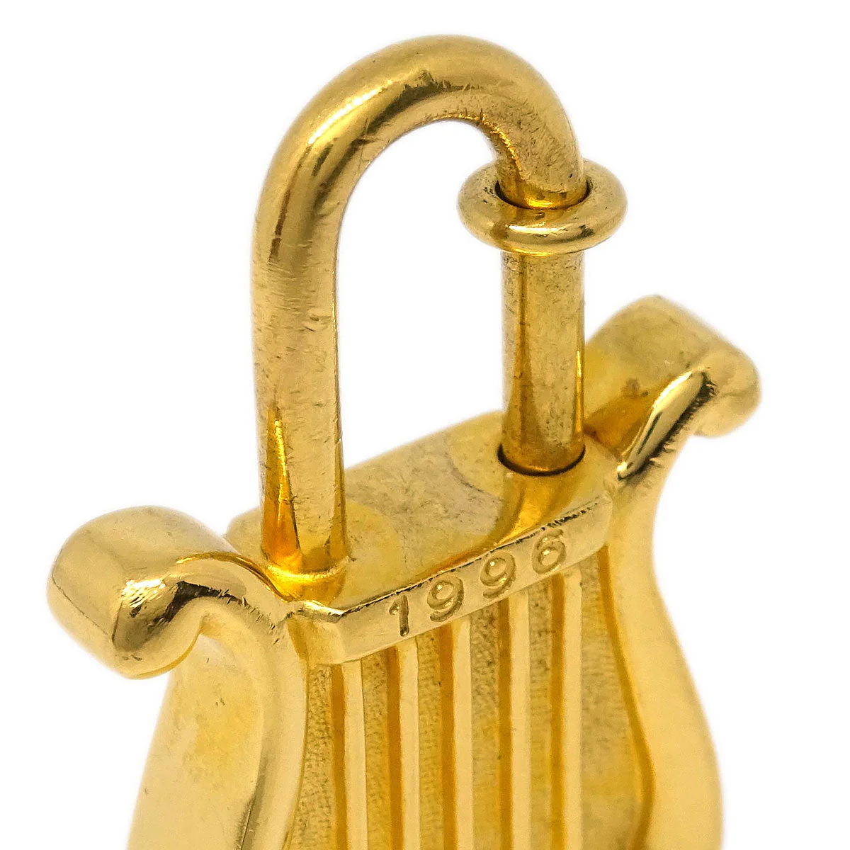 Hermes Harp 1996 Cadena Padlock Gold Small Good - Image 4