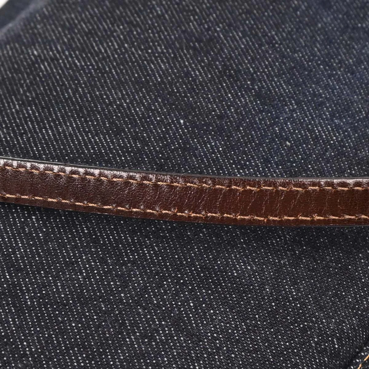 Fendi Navy Denim Shoulder Bag - Image 3