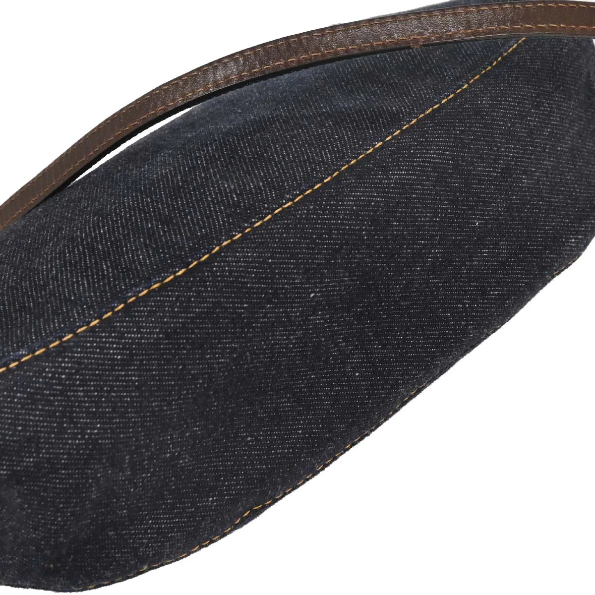 Fendi Navy Denim Shoulder Bag - Image 4