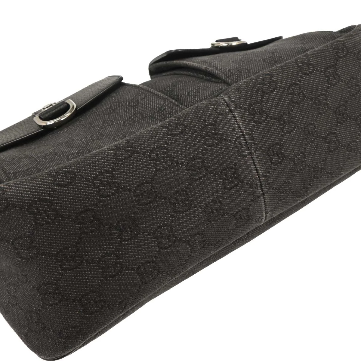 Gucci Dark Gray Black GG Handbag - Image 5