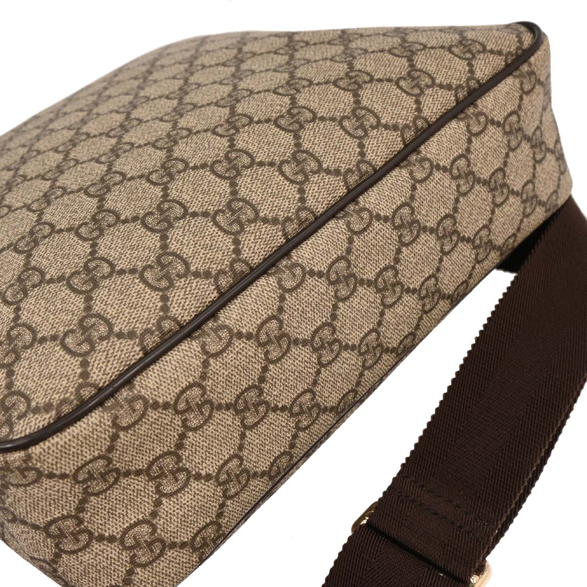 Gucci Brown PVC GG Shoulder Bag - Image 3