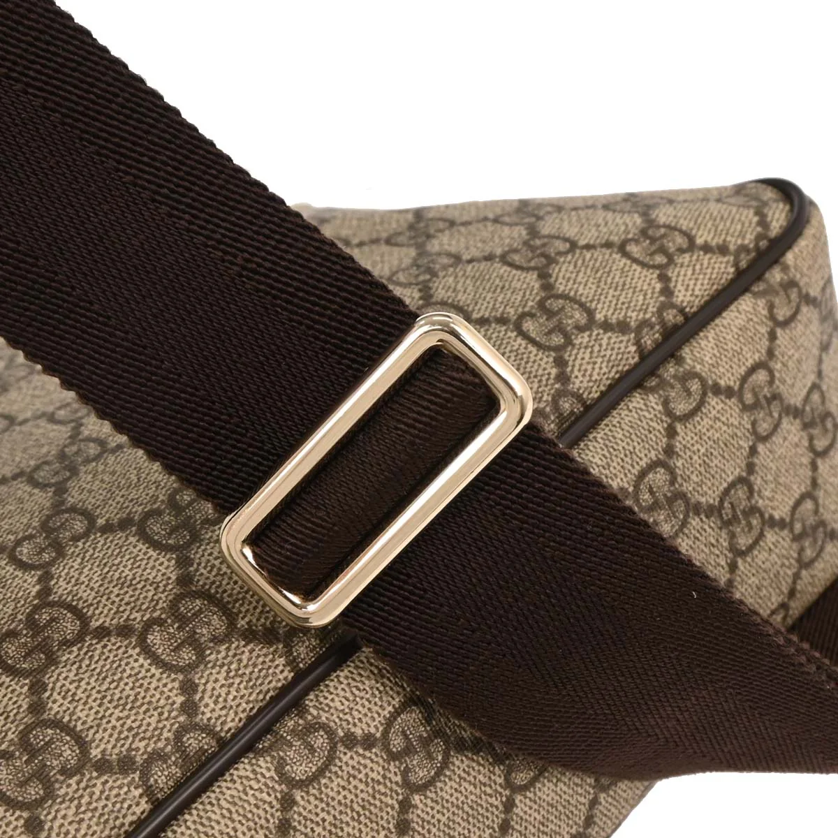 Gucci Brown PVC GG Shoulder Bag - Image 5